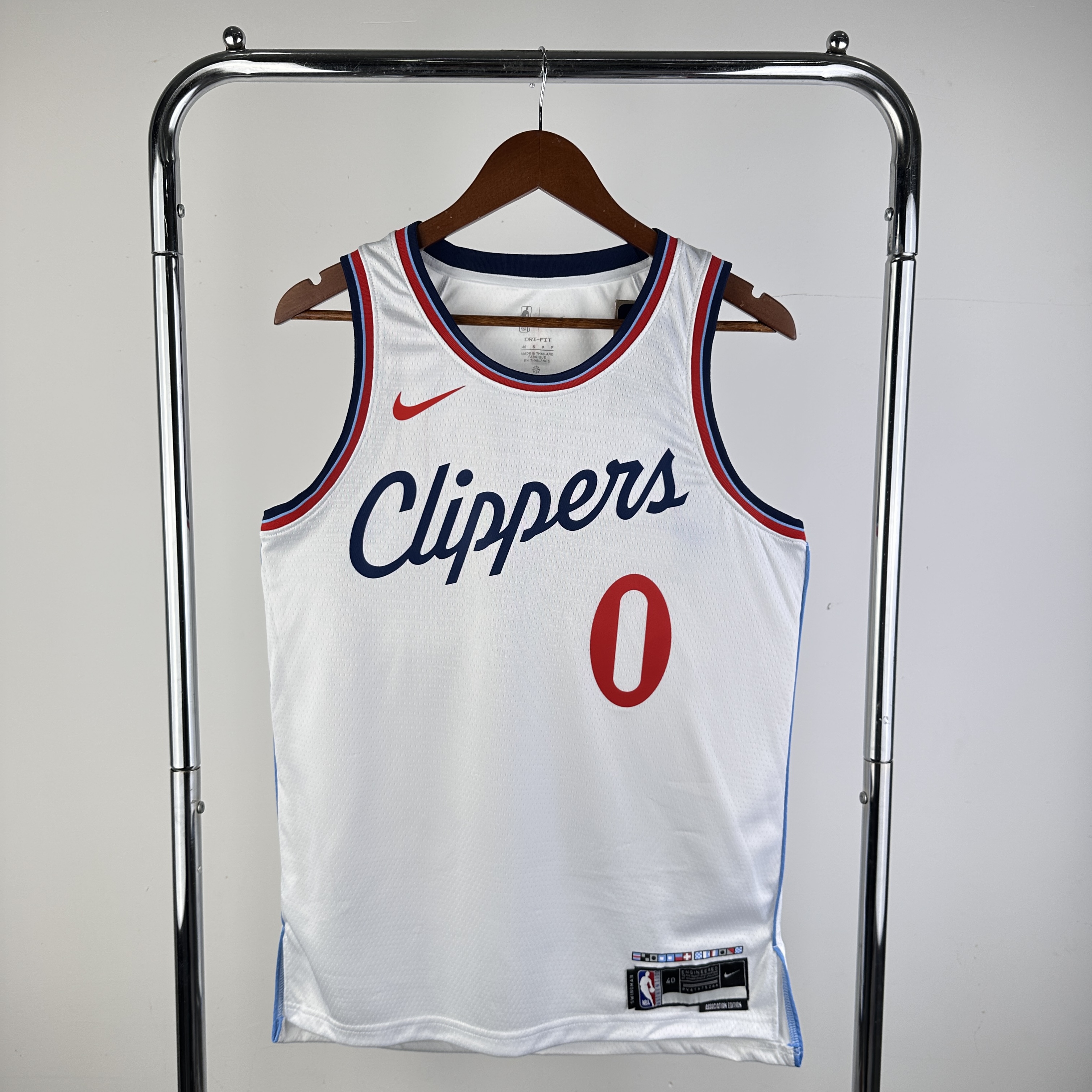 Men Los Angeles Clippers #0 Westbrook White Season Nike 2024 NBA Jersey->->NBA Jersey